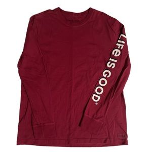 Life Is Good Long Sleeve Crusher T Shirt Classic